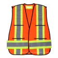 Hi-Viz Reflektierende Sicherheitsweste mit Kreuzband auf der Rückseite